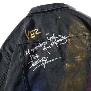 แจ็คเก็ตยีนส์ผู้ชายสั่งตัดพิเศษ คอตั้ง ทรงสบาย เป็นมิตรต่อสิ่งแวดล้อม ยืดหยุ่นสูง ไซส์ใหญ่ สำหรับฤดูหนาว - Product Image 5