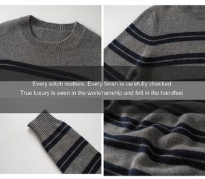 Suéter <span class=keywords><strong>de</strong></span> Diseño con <span class=keywords><strong>Rayas</strong></span> Dazy para Otoño e Invierno, Suéter <span class=keywords><strong>de</strong></span> Punto para Mujer, Color <span class=keywords><strong>Azul</strong></span> <span class=keywords><strong>Marino</strong></span> y Rojo, Cuello Redondo, Manga Larga - Product Image 5
