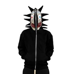 Sudadera con capucha y cremallera completa para hombre, estilo urbano, 460 GSM, forro polar de algodón, chaqueta gruesa de invierno, proveedor de fábrica OEM - Product Image 1