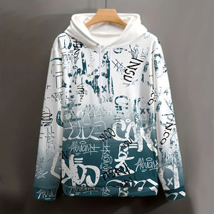 Nouveau gros sweat à capuche personnalisé ensembles tout imprimé pull à capuche vêtements de sport à manches longues sweat à capuche sublimé hommes et femmes - Product Image 5