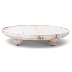 Standard Quality Dessert Stand Use for Restaurant Newest Designed Round Acacia <b>Wooden</b> <b>Cake</b> Stand 4 Metal Lags Tableware - Product Image 3