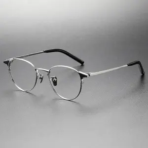 S-960T热销高端方形手工钛眼镜架定制眼镜架男士光学镜架眼镜