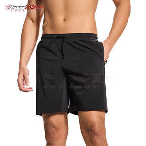 Men Dual <b>Layer</b> Running Shorts With Supportive Inner And Loose Outer Shell Stretch Fit Men Running Shorts With Smooth Feel - Product Image 1