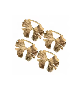 Anneaux de porte-mouchoirs en fonte d'aluminium solide forme ronde meilleure qualité plaqué incroyable porte-serviettes et ronds de serviette - Product Image 6