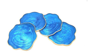 Handmade Eco-Friendly Classic Epoxy Resin <b>Tea</b> <b>Coaster</b> High Quality with Artistic Design for Personalized Gifts Crescent Crafts - Product Image 4