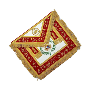 Tablier PHP d'arche royale maçonnique brodé à la main de qualité supérieure - Product Image 5