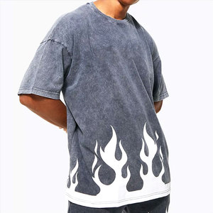 Ropa de verano hecha en Pakistán, camisetas de lavado ácido, ropa de moda, camisetas de lavado ácido de Color personalizado para hombres - Product Image 1