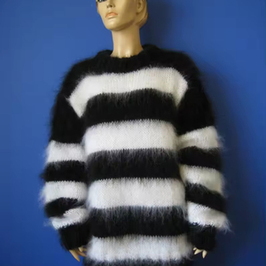 เสื้อถักแบบสวมหัวผ้าขนแกะเกรดสูงสำหรับผู้หญิงเสื้อถักแบบสวมศีรษะสำหรับฤดูใบไม้ร่วงและฤดูหนาวผลิตตามสั่ง - Product Image 1