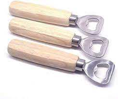 Hotel Party Ware Use <b>Bar</b> Ware Accessories Best Quality of Custom Bottle Opener Steel Cap and Wood <b>Handle</b> Bottle Opener For Sale - Product Image 6