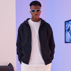 Sudadera con capucha Unisex de alta calidad French Terry Full Zip diseño pulsado ropa de calle logotipo personalizado temporada de invierno con capucha XS al por mayor - Product Image 2