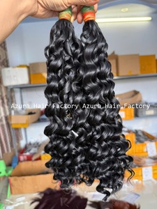 วิกผมหยิกยาว6-32 "ผมดิบ100% มนุษย์ผมไม่พันกันไม่ร่วงสีดำ4 - Product Image 2