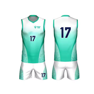 Uniforme de volley-ball personnalisé en tissu doux uniforme de volley-ball pour hommes avec impression de numéros et de noms - Product Image 2