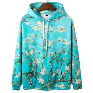 Venta al por mayor de sudaderas con cremallera sublimada en 3D con estilo para los hombres de tela de poliéster tamaños hasta 6XL para el invierno diseño de teñido liso - Product Image 1