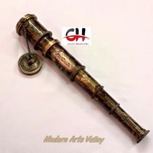 Télescope nautique en laiton antique télescope d'article de cadeau nautique Vintage maritime. - Product Image 5