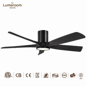 Ventilateur de plafond encastré de 60 pouces avec lumière, 5 pales en bois massif, moteur DC silencieux, télécommande, pour salon - En stock aux États-Unis - Product Image 5