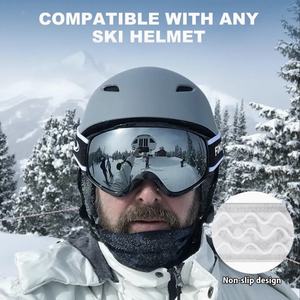 Masque de ski OTG à porter sur des lunettes, anti-buée, protection UV400 pour hommes et femmes - Product Image 3