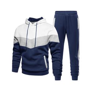 Chándal de lana ecológico sólido de alta calidad para hombre, conjuntos de chándal, logotipo de diseño personalizado, cremallera completa, deportes atléticos informales - Product Image 1