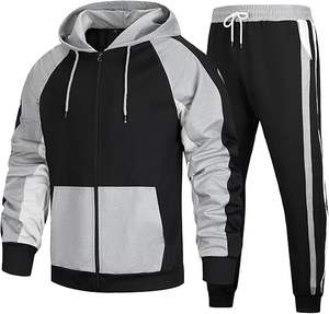 Survêtements pour hommes survêtements pour hommes costumes de jogging ensemble 2 pièces tenues à capuche - Product Image 2