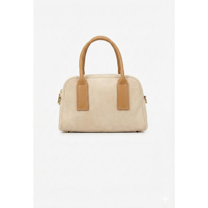 Borsa Classica Italiana Strutturata in Pelle Scamosciata con Chiusura a Patta e Due Cinghie - Resistente per Uso Quotidiano 25385 - Product Image 4