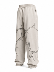Custom Men Graphic Sweatpants Oversized Streetwear Joggers Cotton Fleece Track <b>Pants</b> - Product Image 5