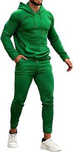 Sweat à capuche en coton 500 g/m² personnalisé et ensemble de pantalons empilés pour unisexe respirant vêtements de mode pour les survêtements d'hiver pour hommes avec pour Puff Pr - Product Image 3