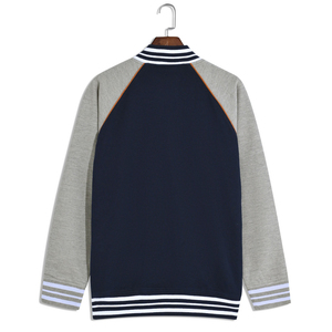 Vente en gros 100% laine marine pour hommes texturé Varsity Jacket respirant hiver Design avec col montant personnalisable - Product Image 4