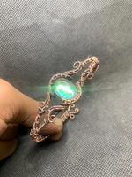 Bracelet ajustable fait main en argent sterling, laiton plaqué or rose, forme pyramide, style vintage, serti clos, certifié IGI, indien, unisexe
