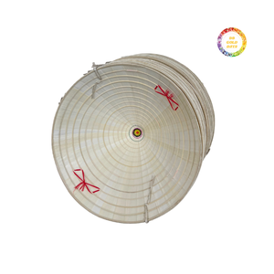 Sombrero cónico de hoja de palma de bambú hecho a mano, ropa de playa elegante y cómoda para exteriores con protección duradera, el mejor precio directo de fábrica - Product Image 1