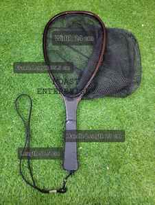 Outdoor Fly Fishing <b>Landing</b> <b>Net</b> Trout <b>Net</b> Wooden Frame With Rubber Netting Hand Cast <b>Net</b> Thor <b>Landing</b> Fishing <b>Net</b> Dip Trout - Product Image 4