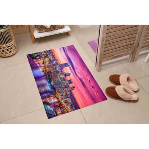 Tapis imprimé Pittsburgh City at Night - Tapis doux et antidérapant, tapis en velours - Product Image 5