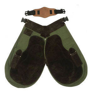 Maréchal-ferrant demi-tablier en cuir de vache résistant pour ferrage et toilettage Instruments vétérinaires équestres - Product Image 1