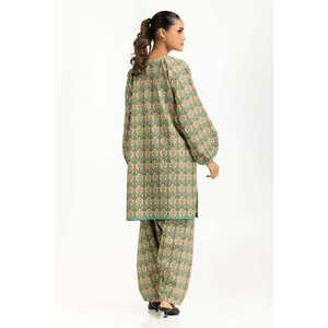 Ensemble Coordonné Imprimé en Coton Viscose Décontracté IPST-55281 Tissu Crêpe pour Printemps/Été - Product Image 5