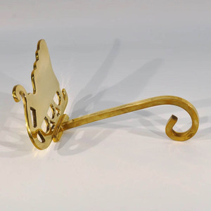 Brass Sleigh <b>Stocking</b> <b>Holder</b> Best Seller Latest Design Decorative :Platter - Product Image 1