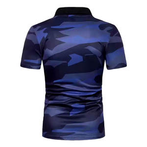 2024 estilo de calle alta para hombre para Polo manga corta Slim Fit Tejido ligero poliéster sólido estampado cuello Digital Logo Fitn - Product Image 6