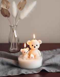 Vela Aromática de Regalo para Baby Shower, Vela de Peluche con Etiqueta Personalizada, Vela de Regalo de Cumpleaños con Caja Personalizada y Etiqueta Personalizada - Product Image 2