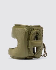 Fabricación personalizada de alta calidad Venta caliente de cuero genuino Competencia profesional Boxeo Head Guard Full Face Head Guard - Product Image 4