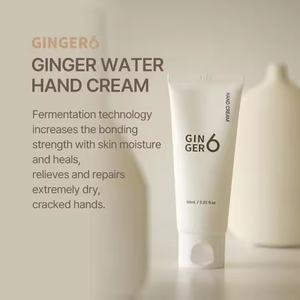 GINGER6 Crema de manos nutritiva Perfume Infundido Vegano Jengibre Agua y ácido hialurónico Hidratante para una piel suave e hidratada - Product Image 2