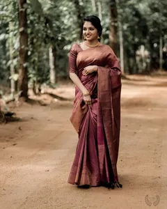 Nouveau à la mode doux soie Saree Blouse pièce économique Bollywood Style fête porter pour les femmes pour l'hiver été en gros Surat - Product Image 1