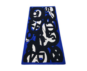 Alfombras Modernas de Lana de Pelo Largo Hechas a Mano en Bhadohi, Antideslizantes, Resistentes a las Manchas, para Sala de Estar, Comedor y Patio - Product Image 1