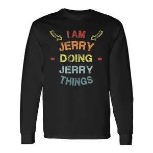 Jerry Doing Jerry Things T-shirt a maniche lunghe a tema natalizio Abbigliamento unisex - Product Image 1