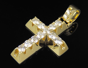 Iced Out Cross Hip Hop Collection en plata de ley 925 Moissanite Diamond Charms Colgante para hombres y mujeres - Product Image 2