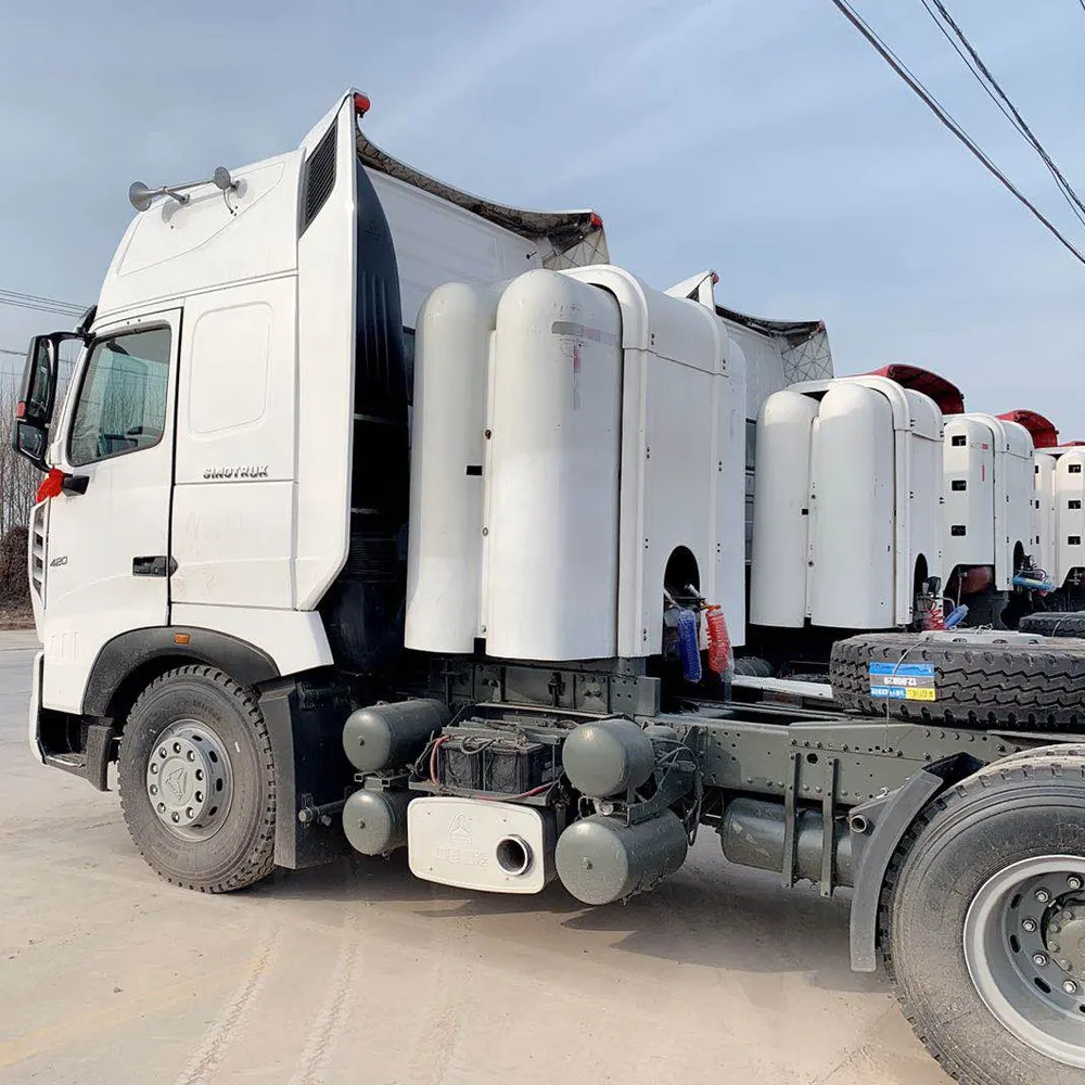 Sinotruck A7 đầu kéo với Trailer sử dụng quốc tế cng shacman nueva sitrak sinotruck máy kéo xe tải