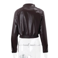 Chaqueta de Invierno Acolchada Transpirable de Piel Sintética 2025, Estilo Urbano, Cuello Alto, Informal, Larga y Sencilla para Mujer