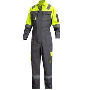 Ropa de trabajo de dos tonos para hombres, mono reflectante, mono de soldadura, reparación de automóviles, monos de construcción de alta visibilidad resistentes a la suciedad - Product Image 1