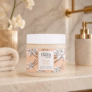 The Bath Factory Sweet Vanilla Shea <b>Body</b> <b>Scrub</b> Exfoliating for Smooth and Radiant Skin - Product Image 1