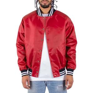 Veste universitaire en laine personnalisée de haute qualité pour hommes Blouson aviateur en tissu Letterman brodé à capuche et train coupe-vent uni - Product Image 1
