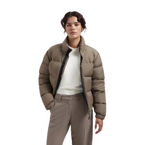 Chaqueta acolchada de algodón de moda cálida para Otoño e Invierno para mujer, ropa exterior informal, capucha, cremallera, diseño de burbujas de talla grande, técnicas impresas - Product Image 6