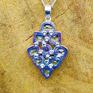 Faceted Green Amethyst <b>Chunky</b> Pendnat Made In 925 Sterling <b>Silver</b> Bohemian Heavy <b>Necklace</b> Gift Item For Her Simple - Product Image 2