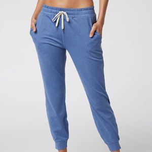 Pantalon de jogging en molleton écologique de haute qualité pour femme, avec logo personnalisé, cordon de serrage et poches latérales, vente en gros - Product Image 1