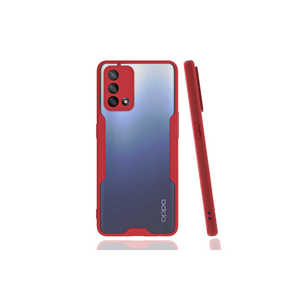 Funda Protectora de Silicona Premium MSRA Serie Parfe para Oppo A74 4G, Carcasa Trasera Delgada y Suave, Color Rojo, en Caja - Product Image 1